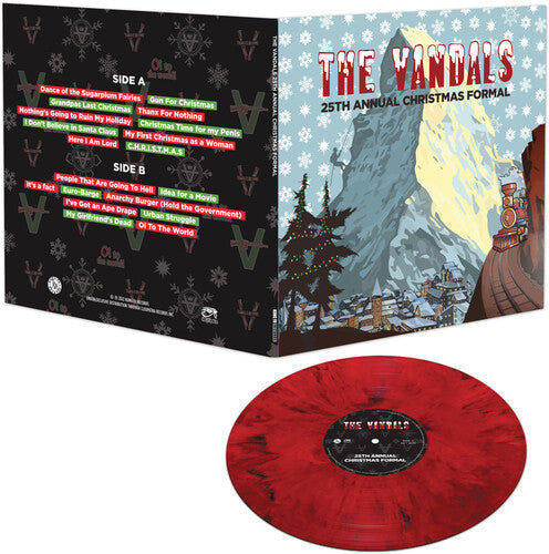 THE VANDALS '25TH ANNUAL CHRISTMAS FORMAL' LP - RED/BLACK/MARBLE