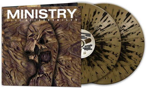 MINISTRY 'LIVE NECRONOMICON' 2LP - BLACK/GOLD SPLATTER
