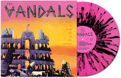 VANDALS 'WHEN IN ROME DO AS THE VANDALS' LP - PINK/BLACK