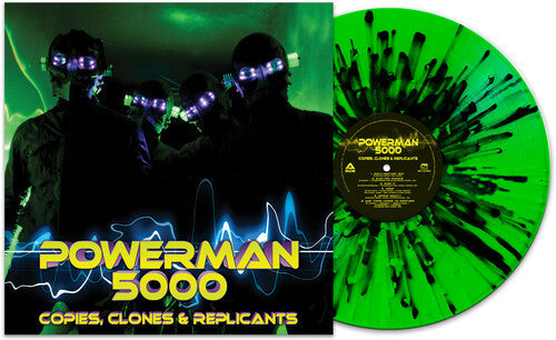 POWERMAN 5000 'COPIES, CLONES & REPLICANTS' LP - GREEN/BLACK/SPLATTER