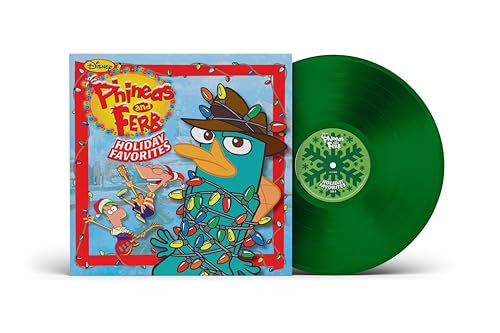 PHINEAS AND FERB 'PHINEAS AND FERB: HOLIDAY FAVORITES' LP - TRANSLUCENT EMERALD GREEN
