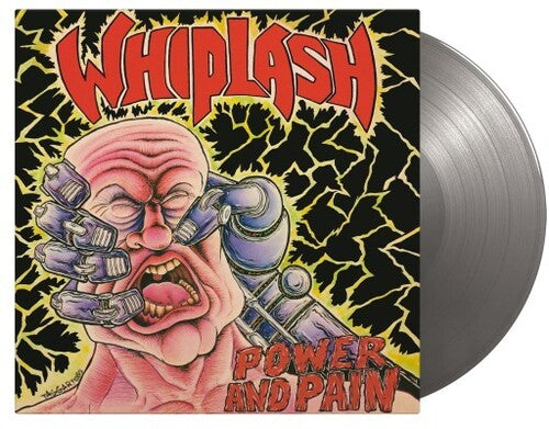 WHIPLASH 'POWER & PAIN' LP - IMPORT - LTD. - SILVER