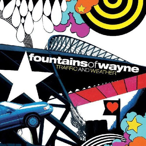 FOUNTAINS OF WAYNE 'TRAFFIC AND WEATHER' LP - GOLD/BLACK SWIRL