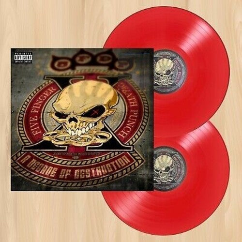 FIVE FINGER DEATH PUNCH 'A DECADE OF DESTRUCTION' 2LP - CRIMSON RED