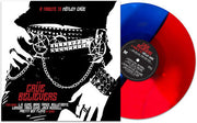 CRUE BELIEVERS TRIBUTE TO MOTLEY CRUE' LP - RED/BLUE (Featuring L.A. Guns, Bullet Boys, Pretty Boy Floyd and more)