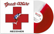 GREAT WHITE 'RECOVER' LP - RED/WHITE/SPLATTER