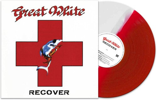 GREAT WHITE 'RECOVER' LP - RED/WHITE/SPLATTER