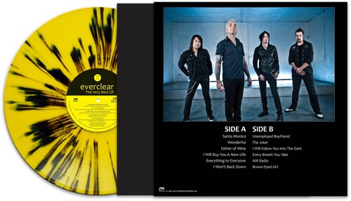 EVERCLEAR 'VERY BEST OF' LP - YELLOW/BLACK SPLATTER