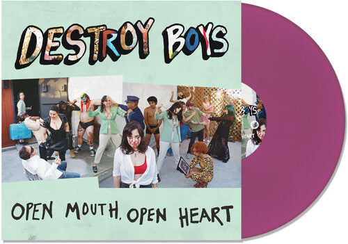 DESTROY BOYS 'OPEN MOUTH, OPEN HEART' LP - PURPLES