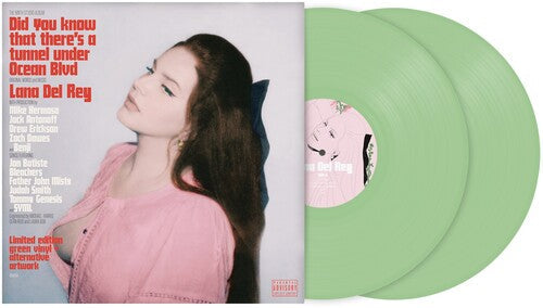 LANA DEL REY 'DID YOU KNOW THAT THERE'S A TUNNEL UNDER OCEAN BLVD' 2LP - LTD. - GREEN