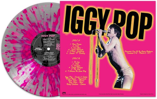 IGGY POP & DAVID BOWIE 'IGGY & ZIGGY - CLEVELAND '77' LP - SILVER/PINK/SPLATTER