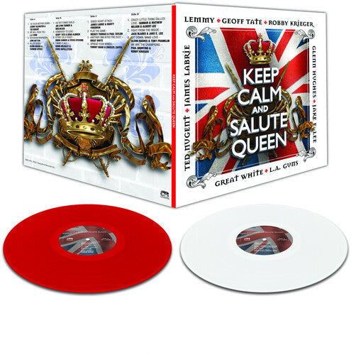 VARIOUS ARTISTS 'KEEP CALM & SALUTE QUEEN' 2LP - RED/WHITE