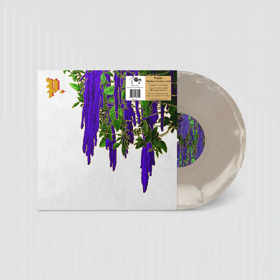 PROPER. 'THE GREAT AMERICAN NOVEL' LP - BONE/GREY