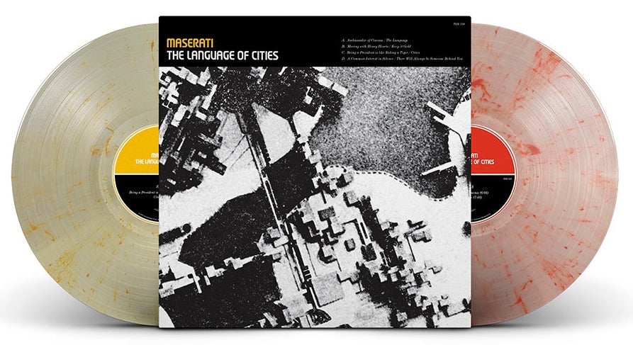 MASERATI 'THE LANGUAGE OF CITIES' ANNIVERSARY EDITION 2LP - CRYSTAL CLEAR/RED/YELLOW