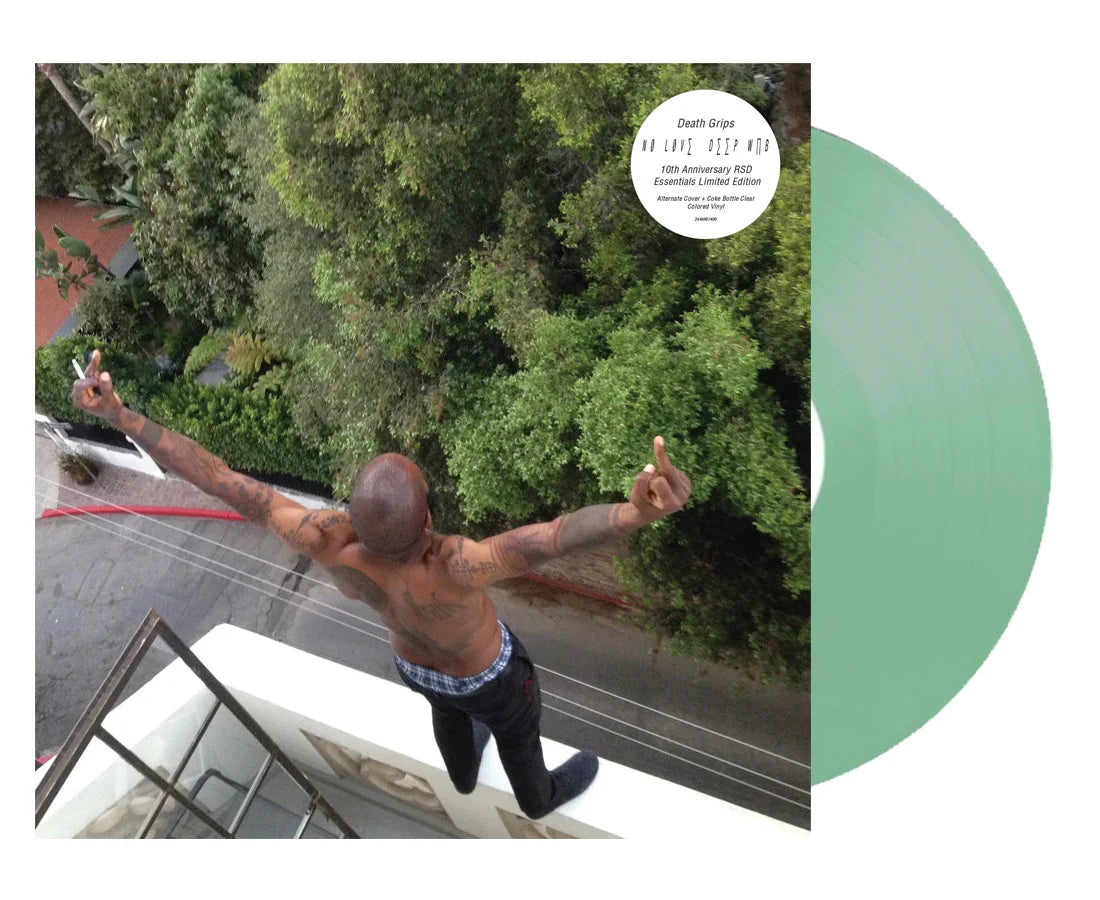 DEATH GRIPS 'NO LOVE DEEP WEB' ANNIVERSARY EDITION LP - COKE BOTTLE CLEAR