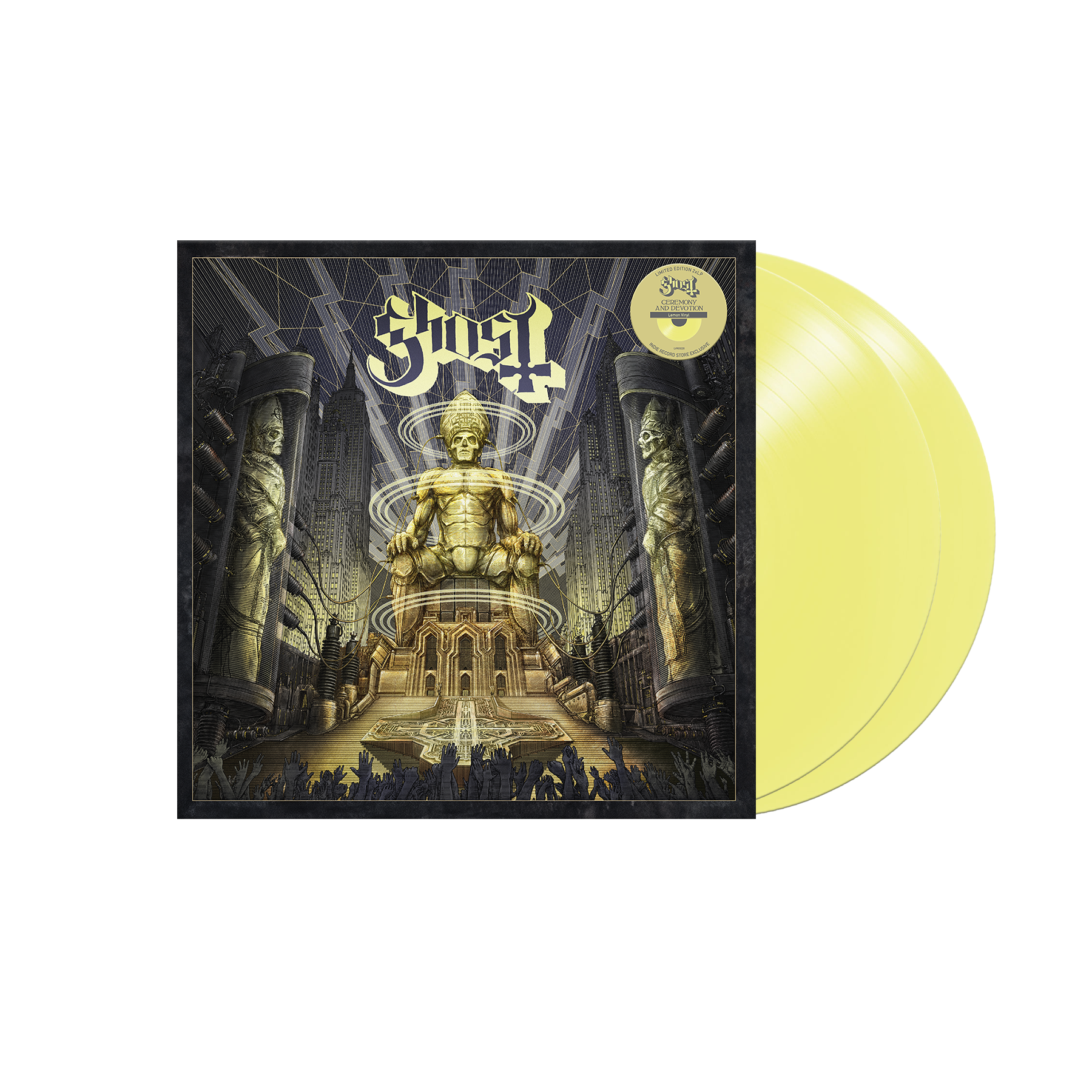 GHOST 'CEREMONY AND DEVOTION' 2LP - LTD. - LEMON