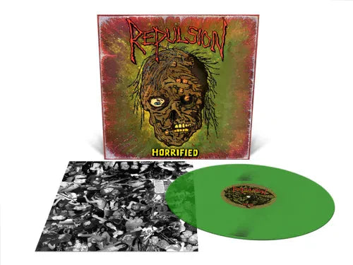 REPULSION 'HORRIFIED' LP - TRANSLUCENT GREEN