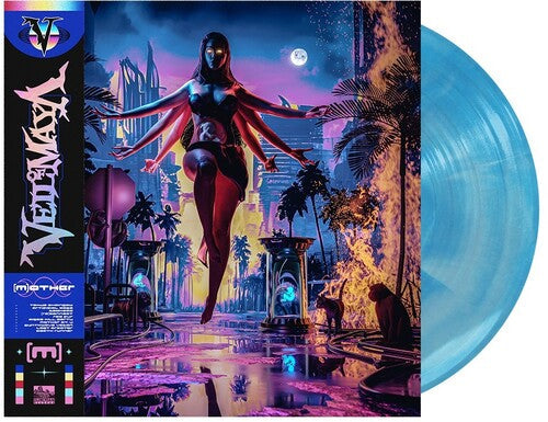 VEIL OF MAYA '[M]OTHER' LP - CYAN/TRANSPARENT ELECTRIC BLUE/GALAXY