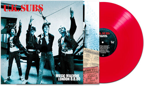 UK SUBS 'MUSIC MACHINE LONDON 8/8/80' LP - RED