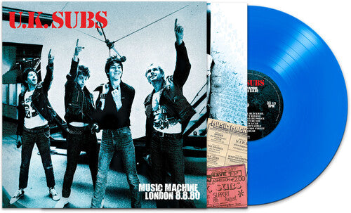 UK SUBS 'MUSIC MACHINE LONDON 8/8/80' LP - BLUE