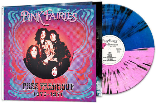 PINK FAIRIES 'FUZZ FREAKOUT 1970-1971' LP - BLUE/PINK/SPLATTER