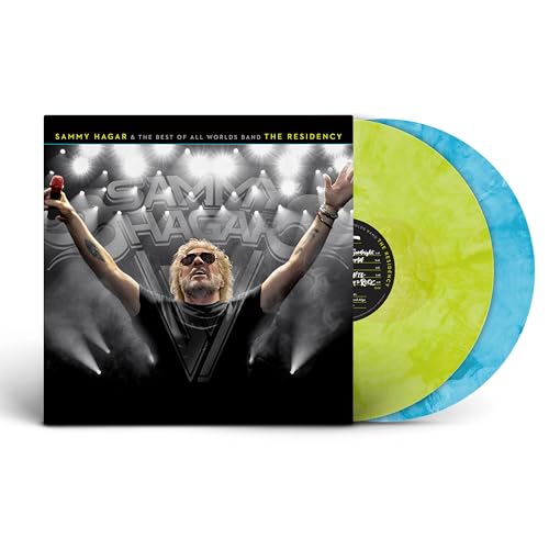 SAMMY HAGAR 'SAMMY HAGAR & THE BEST OF ALL WORLDS BAND - THE RESIDENCY' 2LP - AMPLIFIED LIME/REVERB BLUE