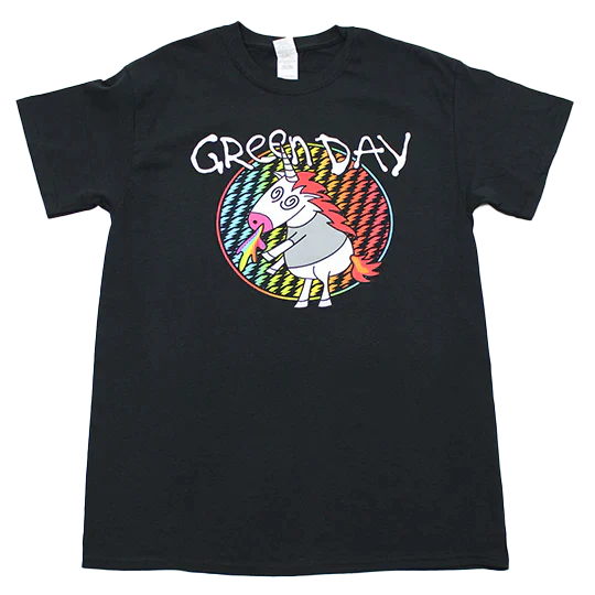 GREEN DAY 'PUKING UNICORN' T-SHIRT
