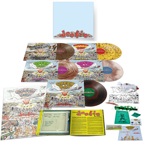 GREEN DAY 'DOOKIE' LP BOX SET - 30TH ANNIVERSARY DELUXE EDITION - BROWN/COLORED