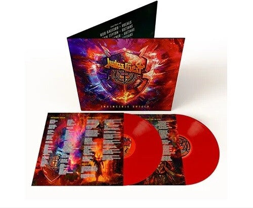 JUDAS PRIEST'INVINCIBLE SHIELD' 2LP - RED