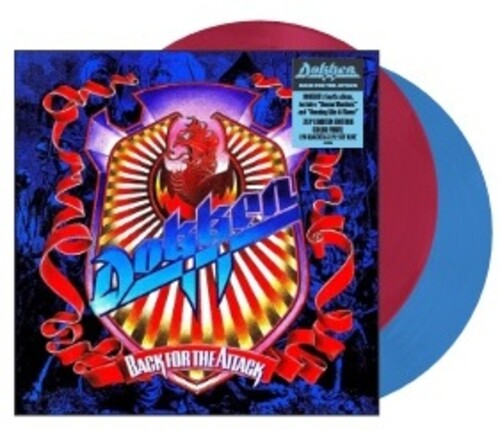 DOKKEN 'BACK FOR THE ATTACK' 2LP - MAGENTA/SKY BLUE