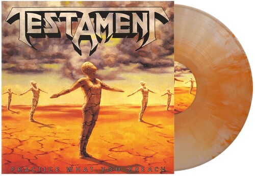 TESTAMENT 'PRACTICE WHAT YOU PREACH' LP - ORANGE/BONE/SWIRL