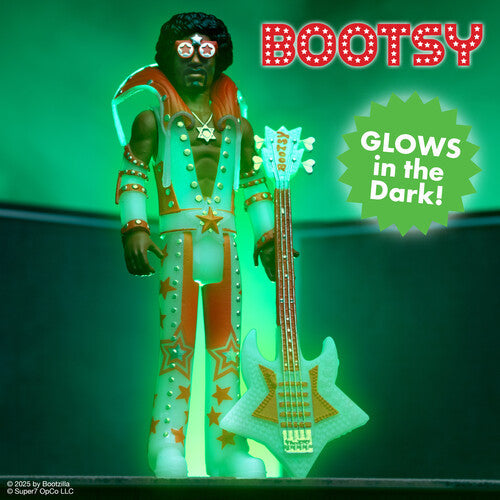 BOOTSY COLLINS REACTION FIGURE WAVE 3 - GLOW IN THE DARK