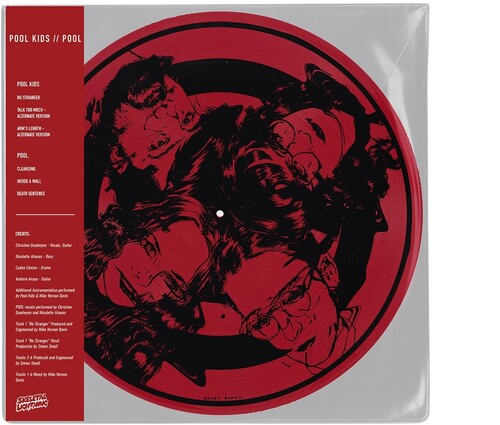 POOL KIDS 'POOL KIDS/POOL' LP - LTD. EDITION - TRANSPARENT RED