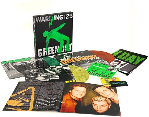 GREEN DAY 'WARNING' 25TH ANNIVERSARY DELUXE EDITION LP BOX SET - GREEN/YELLOW/ORANGE