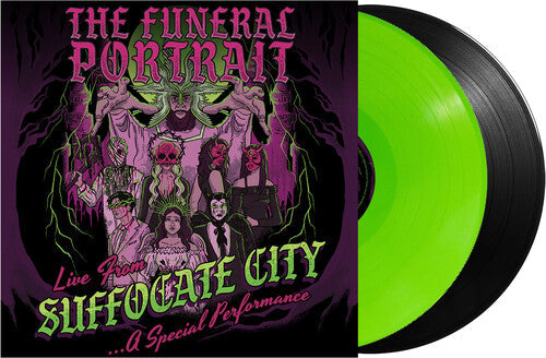 THE FUNERAL PORTRAIT 'LIVE FROM SUFFOCATE CITY' 2LP - LIME/BLACK