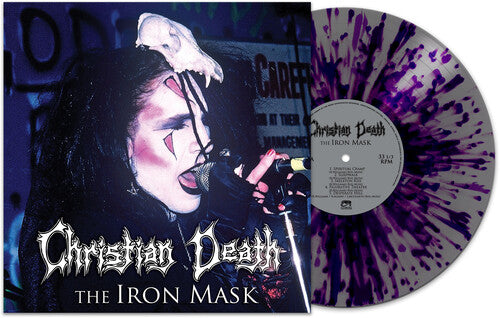 CHRISTIAN DEATH 'IRON MASK' LP - SILVER/PURPLE/SPLATTER