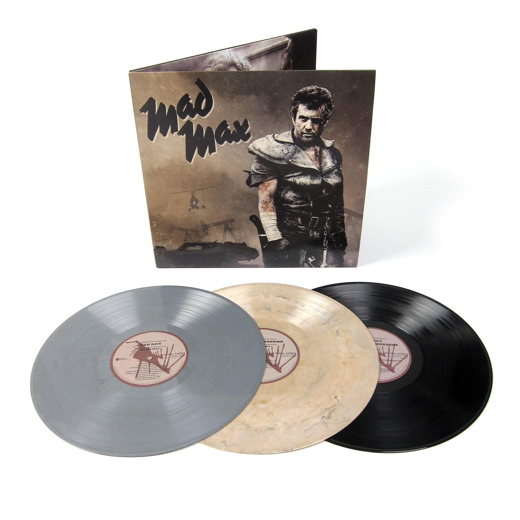 MAD MAX TRILOGY SOUNDTRACK 3LP - GREY/BLACK/SAND
