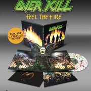OVERKILL 'FEEL THE FIRE' LP - GATEFOLD POP-UP - SPLATTER