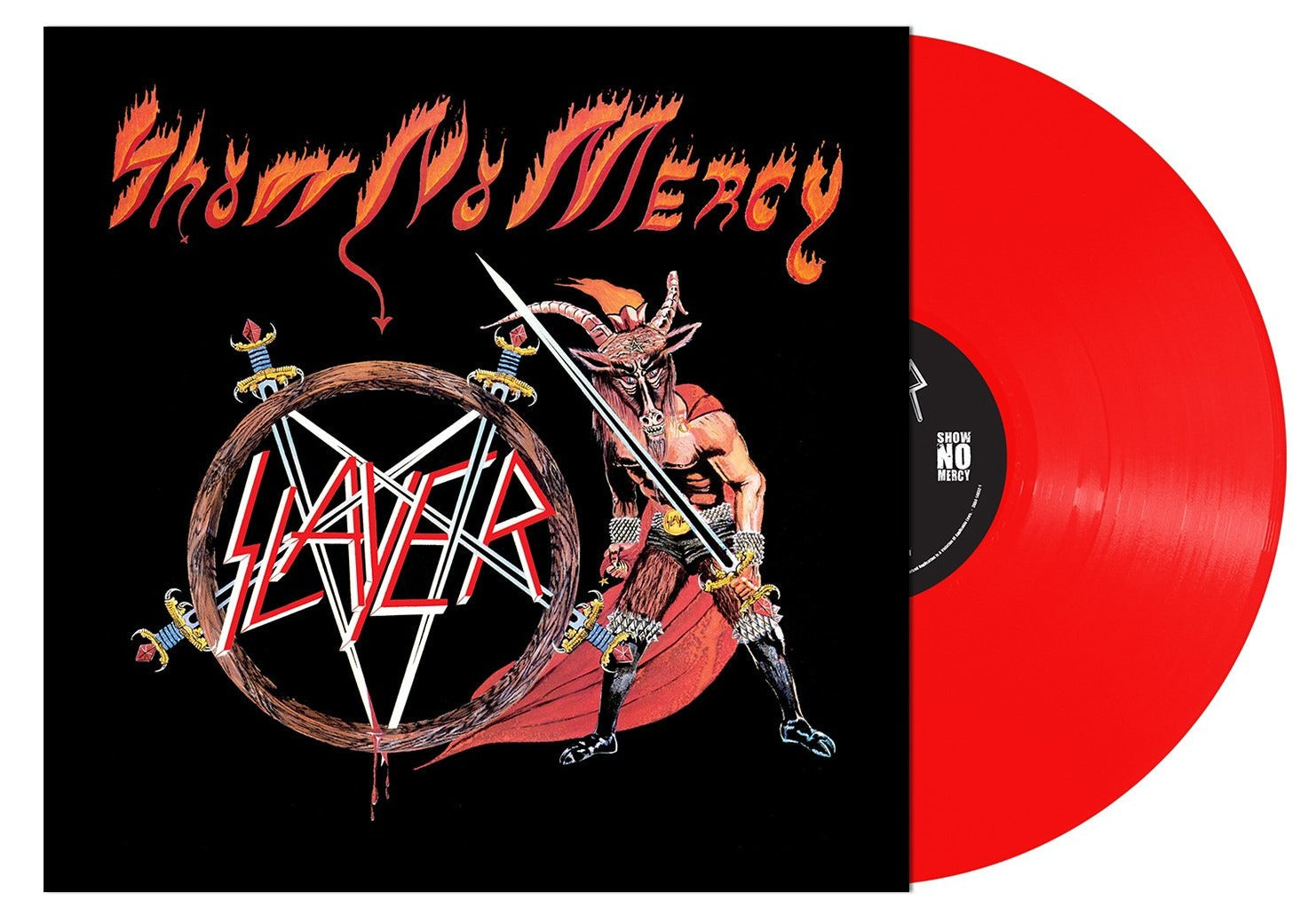 SLAYER 'SHOW NO MERCY' LP - TRANSPARENT RED