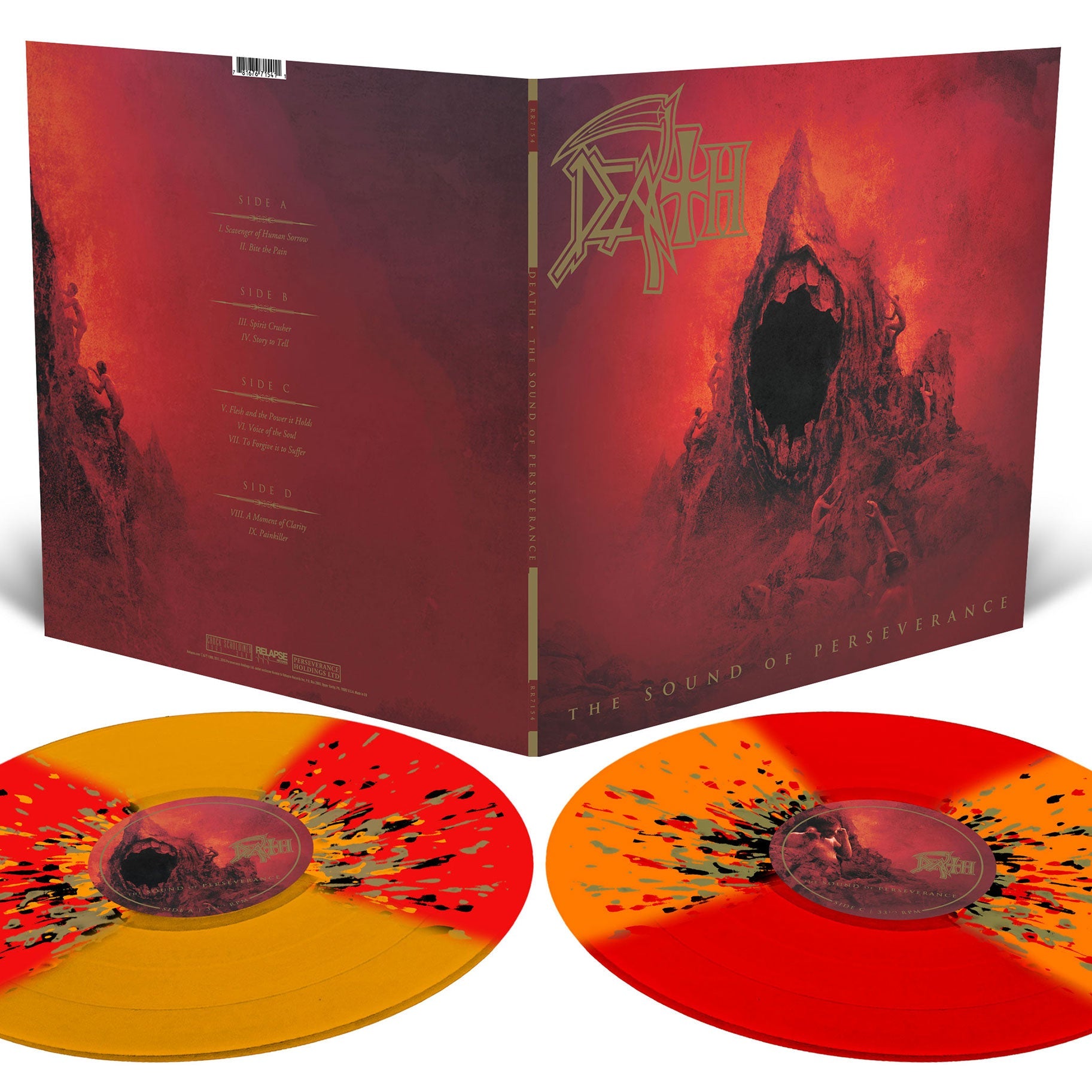 DEATH 'THE SOUND OF PERSEVERANCE' 2LP - BUTTERFLY/SPLATTER