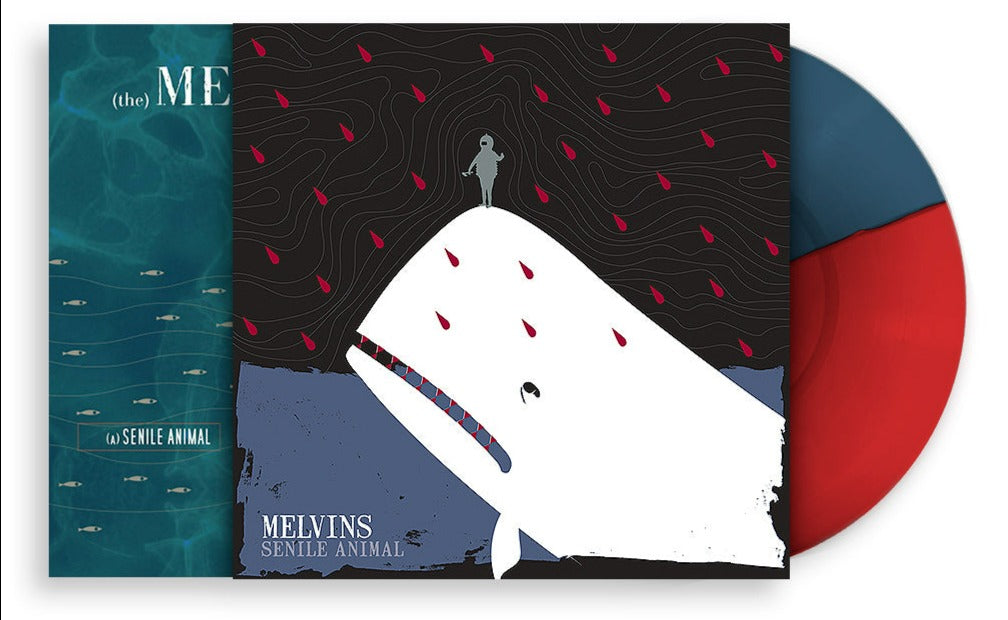 MELVINS ‘A SENILE ANIMAL' LIMTED EDITION LP + MACKIE OSBORNE SCREEN PRINT WRAP - RED/BLUE