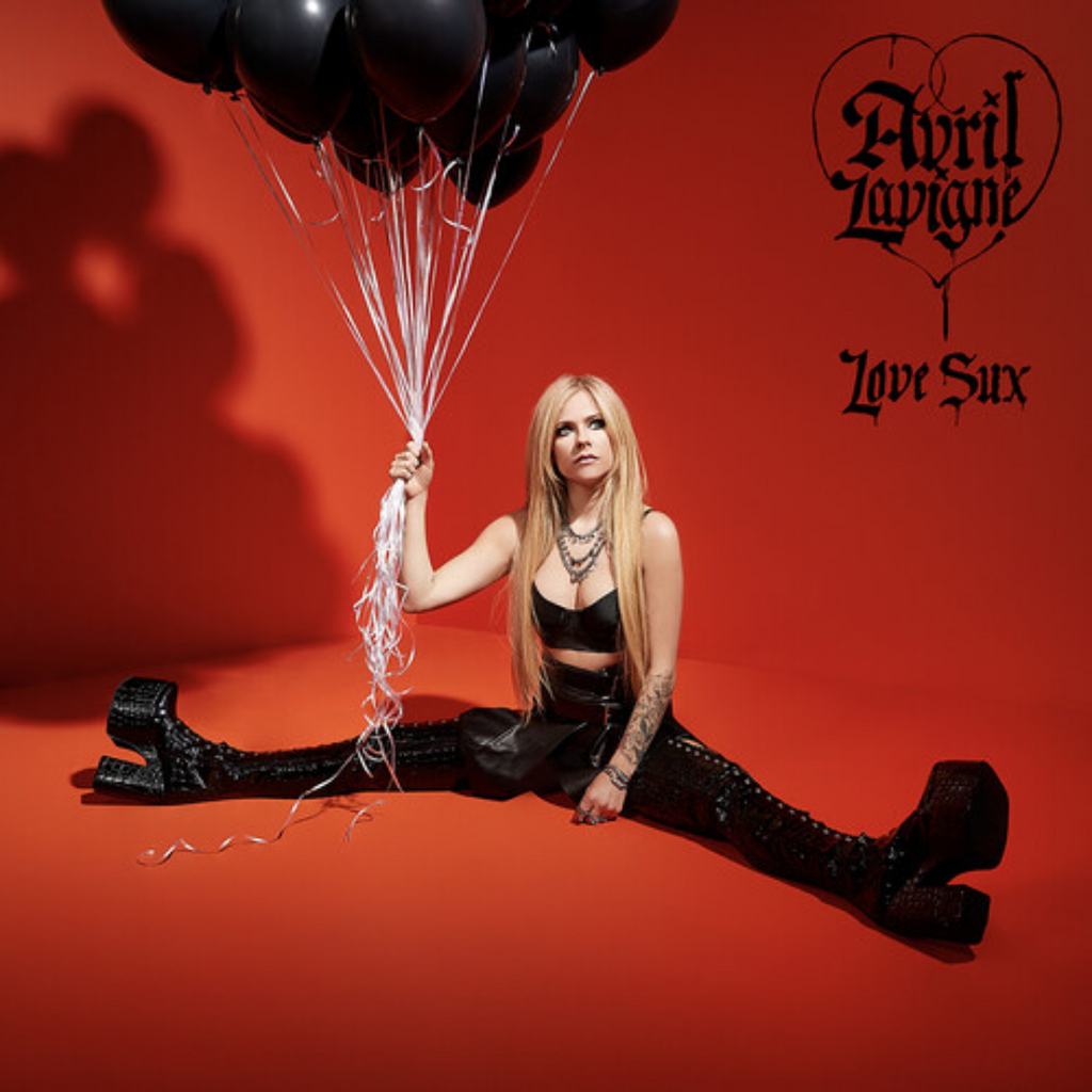AVRIL LAVIGNE 'LOVE SUX' LP - TRANSPARENT RED