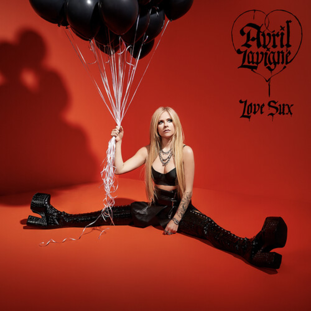 AVRIL LAVIGNE 'LOVE SUX' LP - TRANSPARENT RED