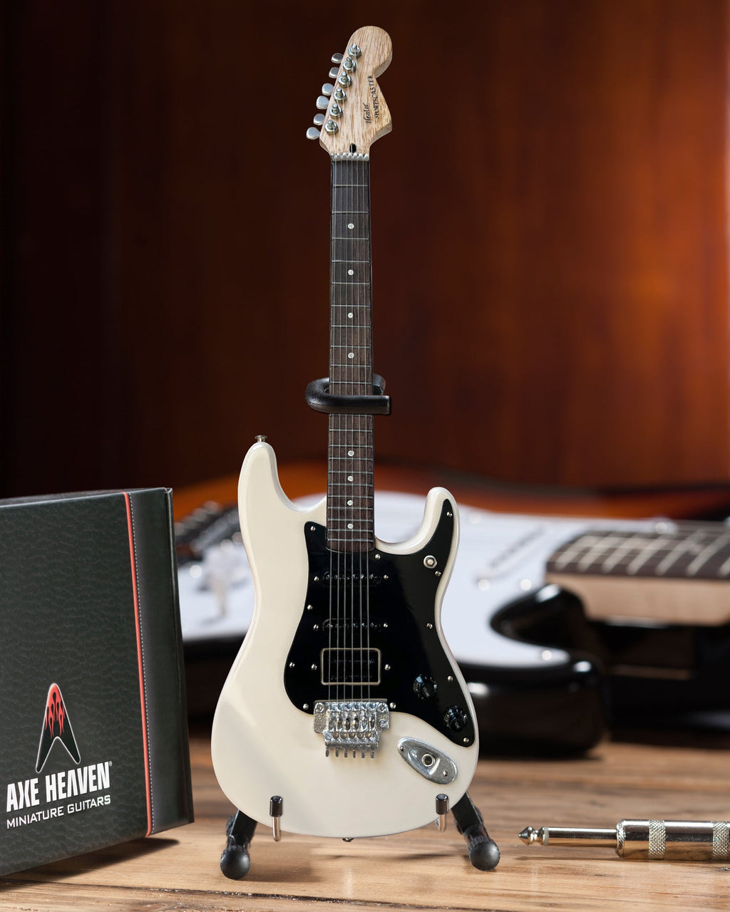 ALEX LIFESON HENTOR SPORTSCASTER MINIATURE GUITAR MODEL OFFICIALLY LICENSED