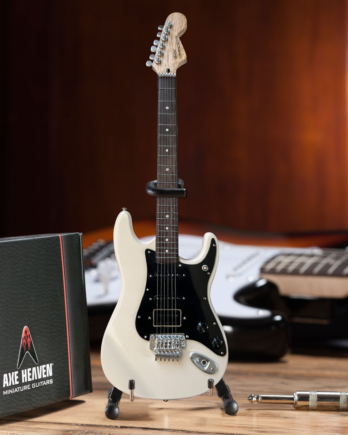 ALEX LIFESON HENTOR SPORTSCASTER MINIATURE GUITAR MODEL OFFICIALLY LICENSED