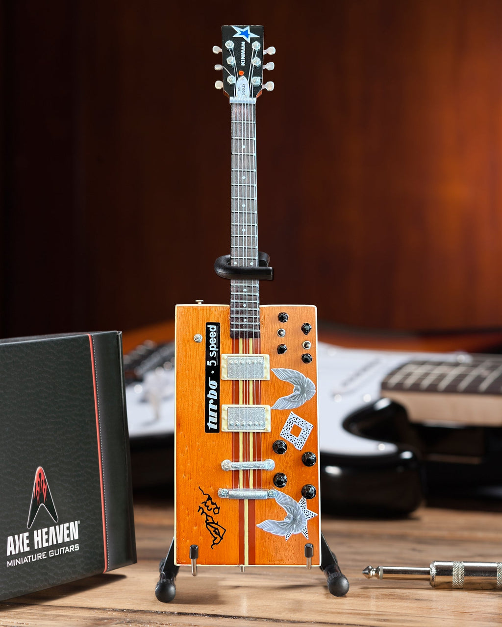 BO DIDDLEY SIGNATURE'TWANG MACHINE' TURBO 5-SPEED KINMAN CUSTOM MINI GUITAR MODEL