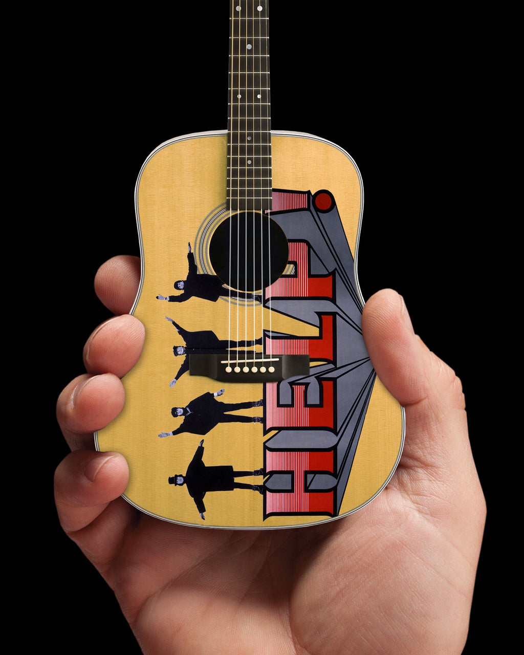 LICENSED FAB FOUR - HELP! TRIBUTE MINI ACOUSTIC - RADIO DAYS