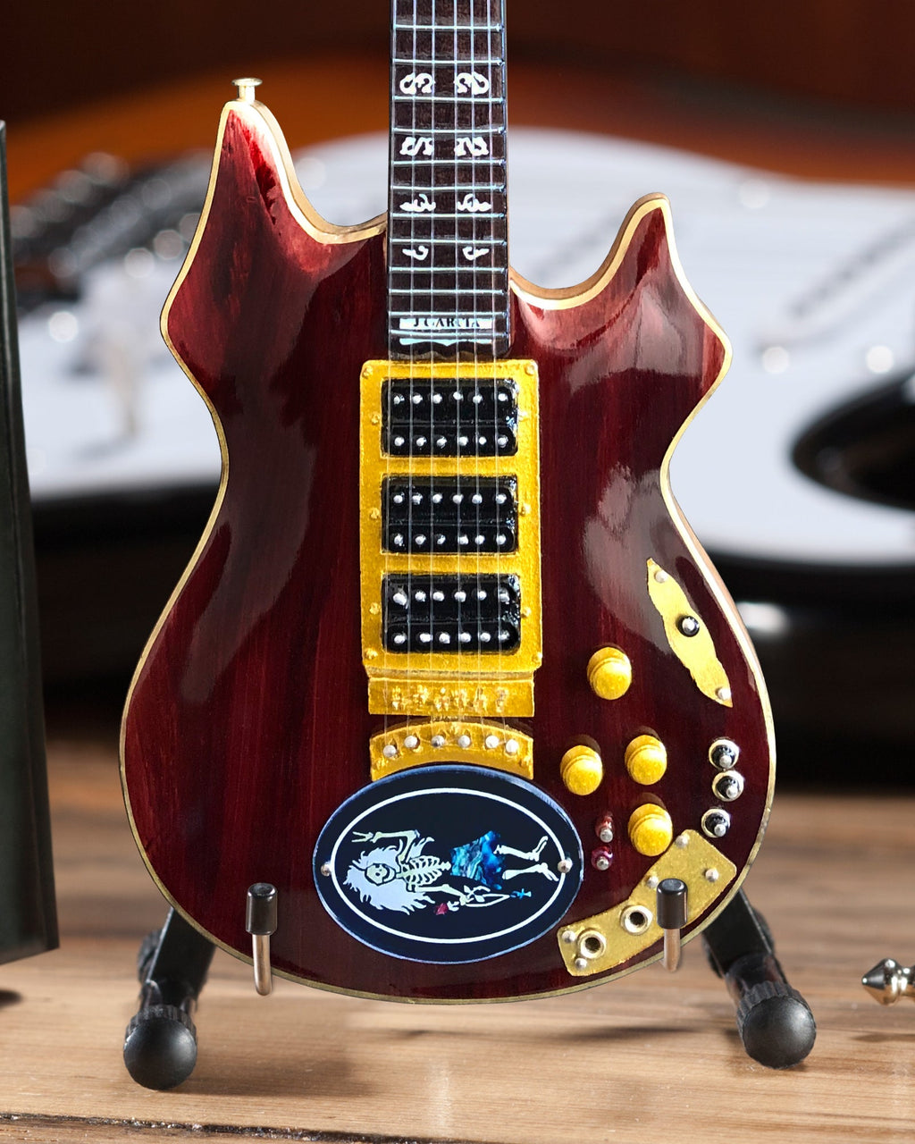 JERRY GARCIA' ROSEBUD' TRIBUTE MINI GUITAR REPLICA - OFFICIALLY LICENSED