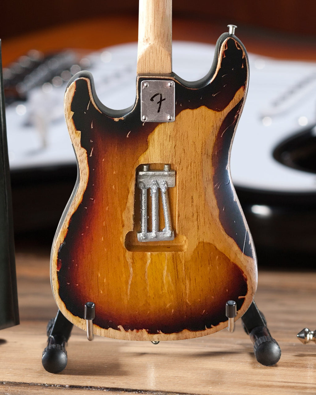 OFFICIALLY LICENSED KENNY WAYNE SHEPHERD MINI FENDER' STRAT' VINTAGE 1961 SUNBURST GUITAR MODEL