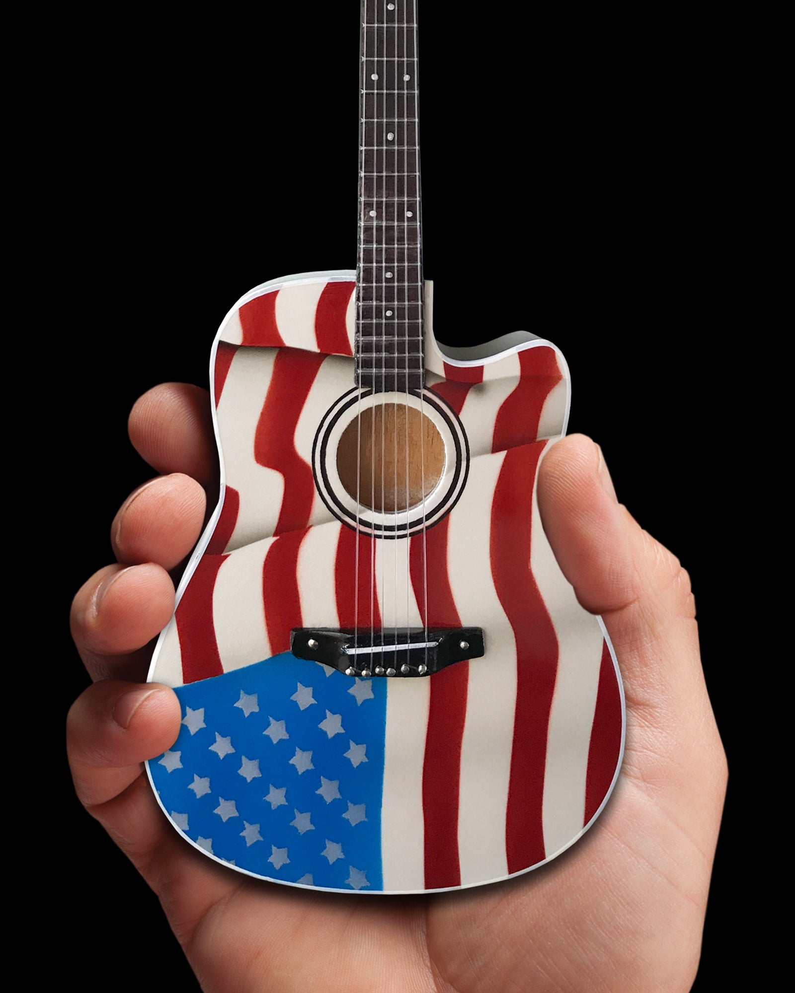 TOBY KEITH SIGNATURE USA FLAG ACOUSTIC MINI ACOUSTIC GUITAR MODEL